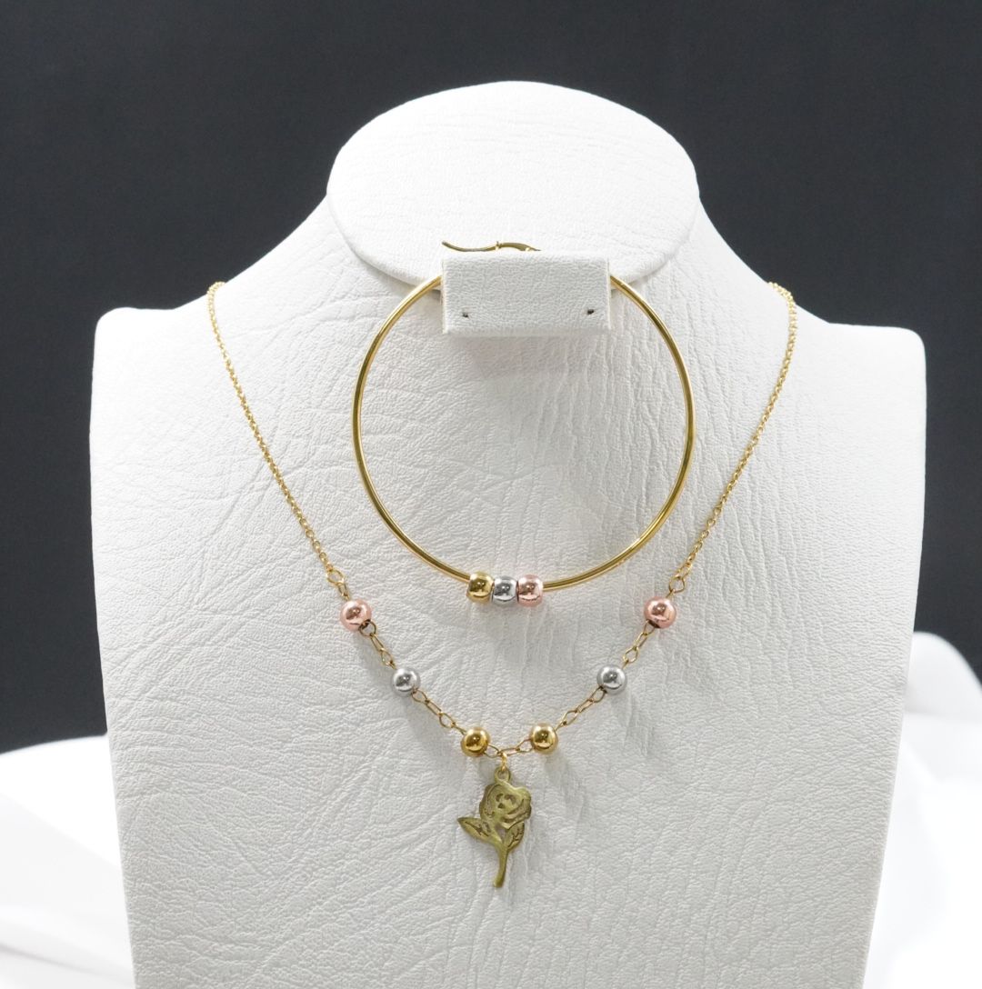 Miniatura 3 de JUEGUITO 3 OROS CON CANDONGA ROSA DORADA